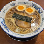 もんど - 蔵出し醤油麺(味玉入り、ネギ抜き)