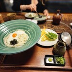 麺匠の心つくし つるとんたん - 妻はつまみと冷酒で楽しみ、僕はうどんで楽しみましたぁ♪