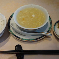 香港 - 本日のスープ、ザーサイ、ご飯