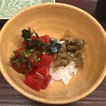 赤坂おぎ乃 - きんぴら　マグロの赤身