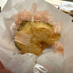 赤坂おぎ乃 - 京都長岡京筍　天ぷら　かつおぶし