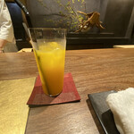 割烹 隆 -  和歌山きよみオレンジジュース750円　濃厚で美味しい　　v(^ㅇ^)