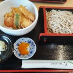 Inari Soba Mansei - 丼ぶりメイン(いか天丼+ミニもりそば) 930円 ♪