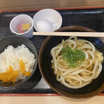 本場さぬきうどん 親父の製麺所 - 朝定食¥420