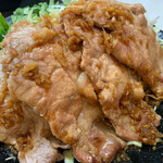 まるやま食堂 - ロース生姜焼き　接写