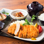 Okinawan pork loin pork Pork Cutlet set
