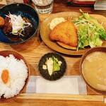 Uokushi Sakurasaku - さば黒煮とアジフライ定食_¥960