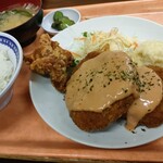 大衆食堂スタンド そのだ - メンチカツ定食　880円