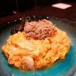 口福菜 亀吉 - ズワイ蟹の半熟カニ玉