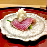 礒田 - スマカツオを少し炙って　この旨そうなこと！