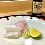 礒田 - 旨そうな墨烏賊と明石真鯛　