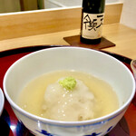 礒田 - 蕪蒸し　その日は赤甘鯛とのこと。山葵がいい塩梅で美味しい♫