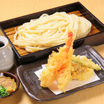Big shrimp tempura noodles