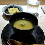 鮨 西崎 - のれそれ茶碗蒸し