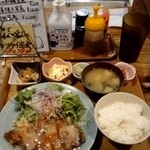 Mogame Shokudou - チーズカツレツ定食1210円税込