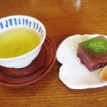 月見里 - H25夏　煎茶と小豆ゼリー