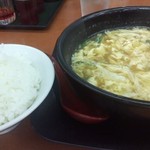 ご飯と玉子スープ