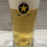 Sapporo black label draft beer