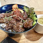 Gohanya Raion - 牛ハラミ丼＆スープ