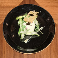 レークハウス - 栃木県産グリーンアスパラガス、日光御養卵とキャビア グリビッシュソース ¥4,300