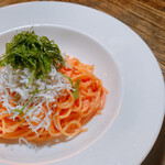 Whitebait and perilla mentaiko sauce