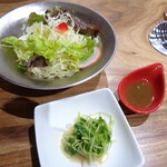 Yoshihara Shouten - 「餡掛けかつ丼（小鉢・スープ・サラダ・香の物付き）」（1,500円）
