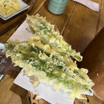 手打そば　もみじ野 - サービス天ぷら