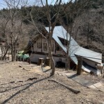 手打そば　もみじ野 - 上の駐車場から