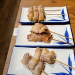 串治郎 - レタス巻き、豚バラ、エリンギ巻き