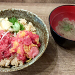201483934 - 二色丼、ねぎま汁セット