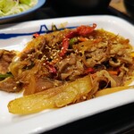 Matsuya - 牛肉チャプチェ定食(ライス特盛) 730円