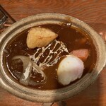 一膳飯屋 りぃぼん - ハンバーグはハヤシソースに埋もれて…