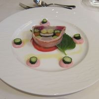 レストラン 椿山荘 カメリア - 帆立と夏野菜のテリーヌ