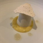 レグリエ - 麹みそのパンナコッタとライムクレーム　辛いメレンゲ