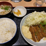 食事処 あじもり - チキン南蛮＋ミニうどん