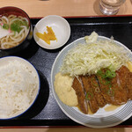 食事処 あじもり - チキン南蛮＋ミニうどん