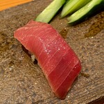 天寿し - 鮪 中トロ 漬け