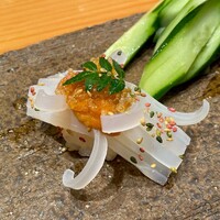 天寿し 京町店 - 烏賊 雲丹 飛子 胡麻