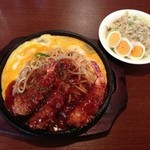 Guran chesuta - エビフライあんかけスパゲティ＆ミニサラダ
