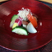 うなぎと季節料理とらや - １５種類の野菜です。
