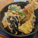 魚忠 - 海老穴子天丼¥1500