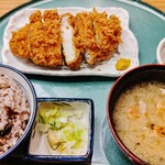 Katsutoshi - リブロースかつランチ十穀米と豚汁
