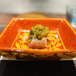 きう - ◆ヨコワ（本鮪の幼魚）・葉山葵のジュレがけ