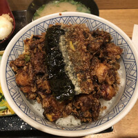 一心 金子 - でっかいかき揚げ