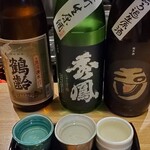 和酒・煮込み らいどん - 日本酒3種飲み比べ