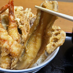 Tempura Kappou Ikeda - あまり大きくはないけど穴子一本！