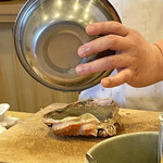 みつき - 蟹の甲羅に戻して