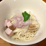 中華そば 先﨑 - 鶏脂と生醤油の和えそば＠300円