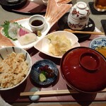 旬彩和遊 楠 - 桜鯛 定食 と生ビール