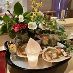 銀座 しのはら - 花祭りの八寸：花見寿司と酒肴